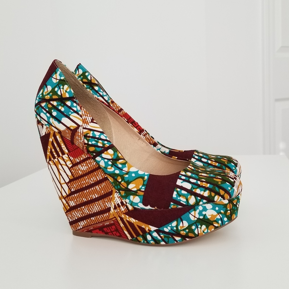 Aldo Printed Wedge Heels